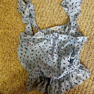 Cute paisley crop top